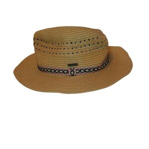 Eddie Bauer Tan Paper Straw Hat OS